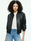 FELISA LEATHER BOMBER-Black-ALICE + OLIVIA