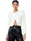 GIACCA IN PELLE ADDISON A MANICHE A PALLONETTO-ALICE + OLIVIA