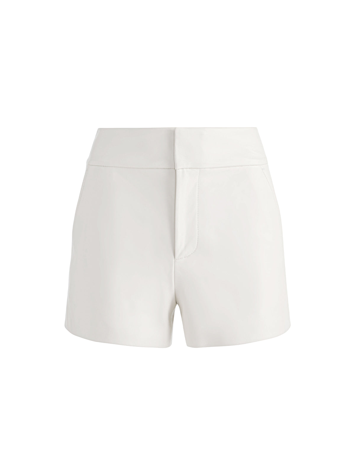 CADY LEATHER SHORT - WHITE