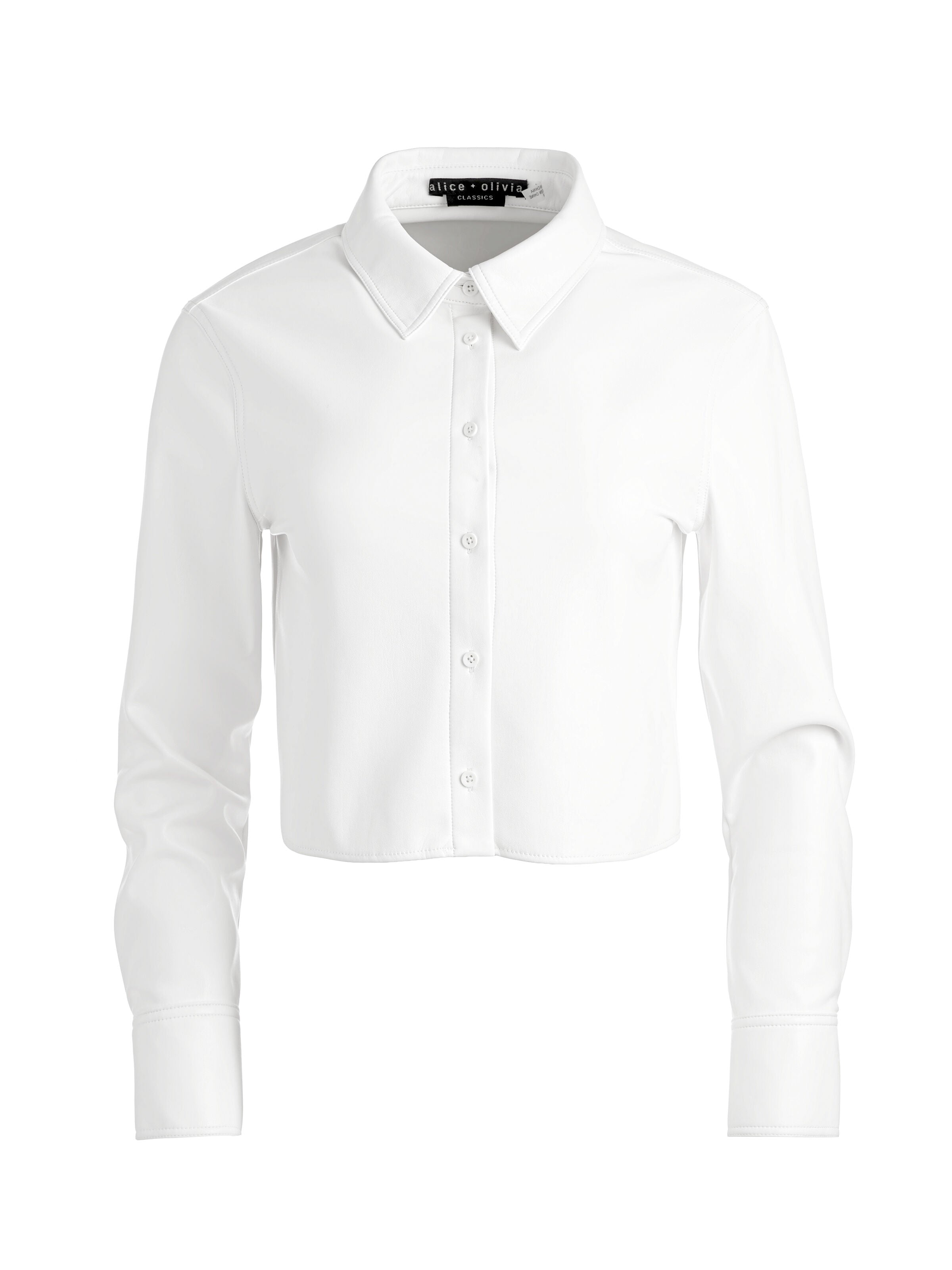 LEON VEGAN CROP TOP-ALICE + OLIVIA
