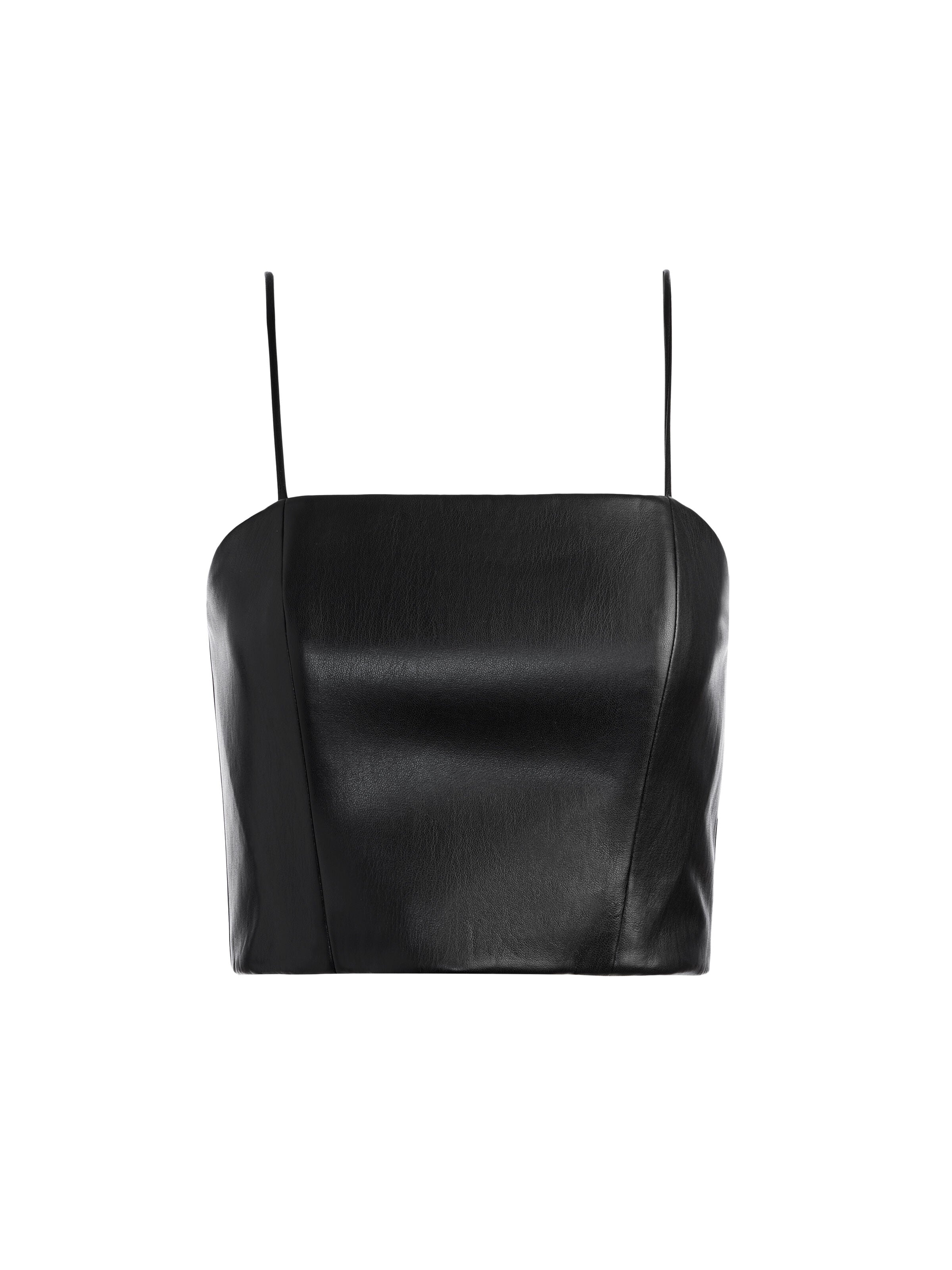 PEARLE VEGAN BUSTIER-Black-ALICE + OLIVIA