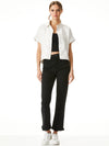 EDYTH VEGAN TOP-OFF WHITE-ALICE + OLIVIA