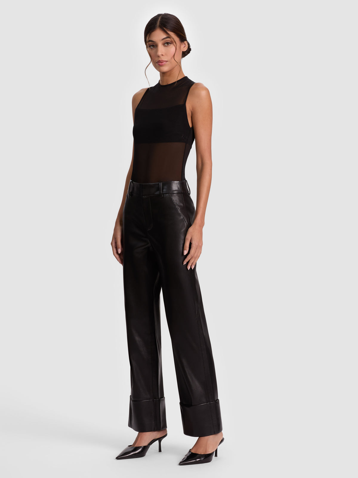 ALEXANDER VEGAN ANKLE PANT - BLACK