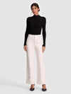 ALEXANDER VEGAN ANKLE PANT-OFF WHITE-ALICE + OLIVIA