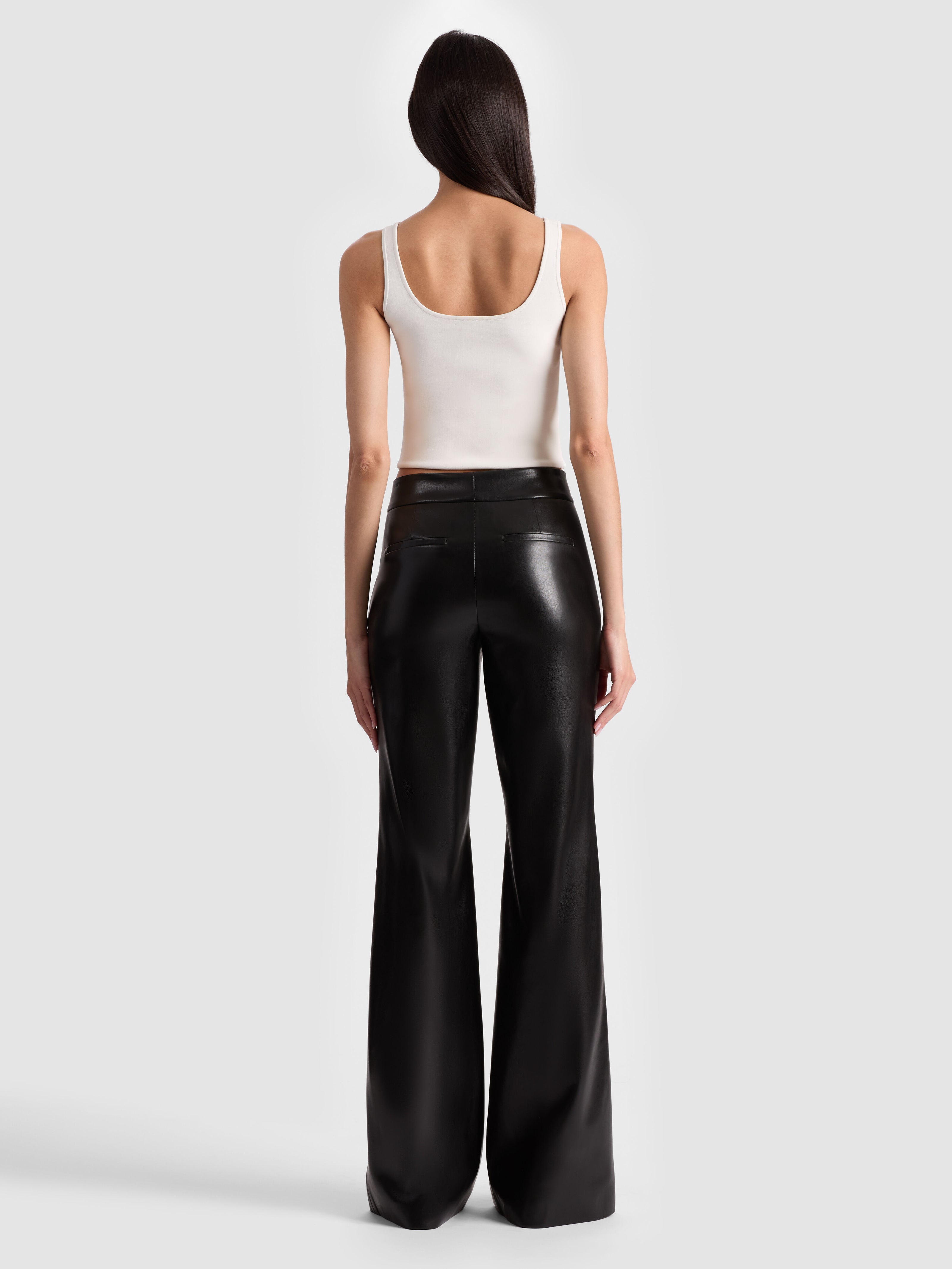 DYLAN VEGAN PANT-Black-ALICE + OLIVIA