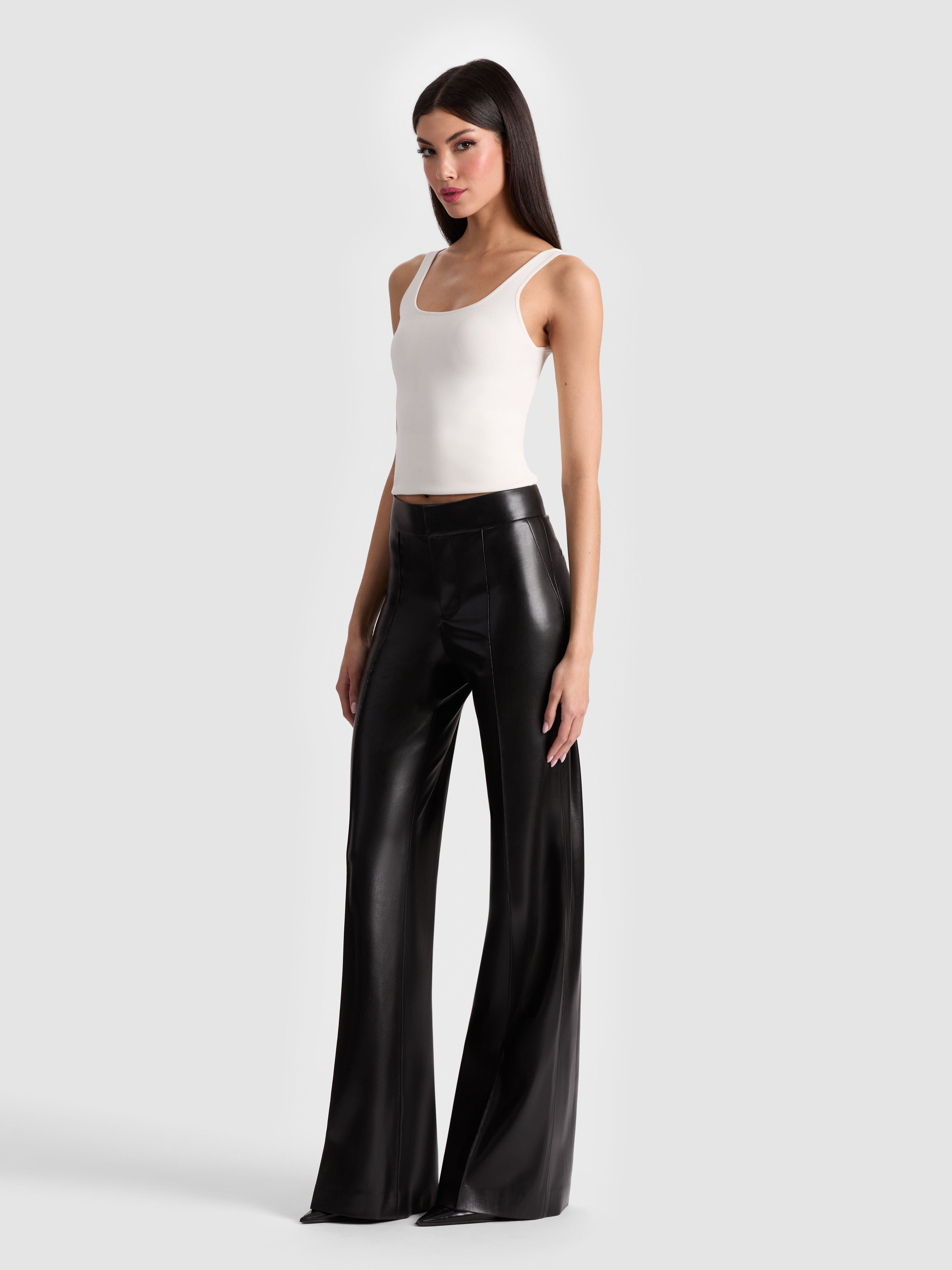 DYLAN VEGAN PANT-Black-ALICE + OLIVIA