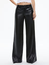 PANTALON LARGE EN CUIR VÉGÉTALIEN TRISH-ALICE + OLIVIA