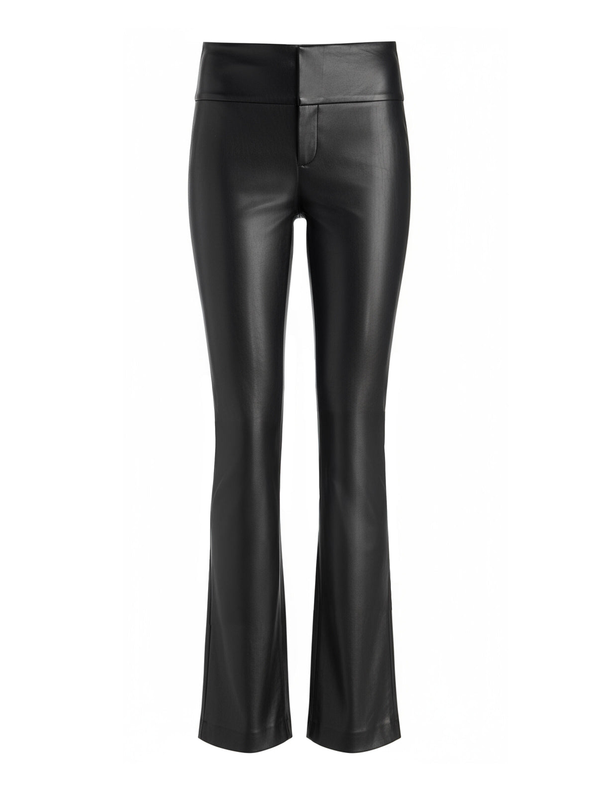 OLIVIA VEGAN BOOTCUT PANT - BLACK