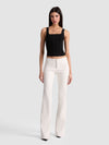 PANTALON BOOTCUT VÉGÉTALIEN OLIVIA-ALICE + OLIVIA