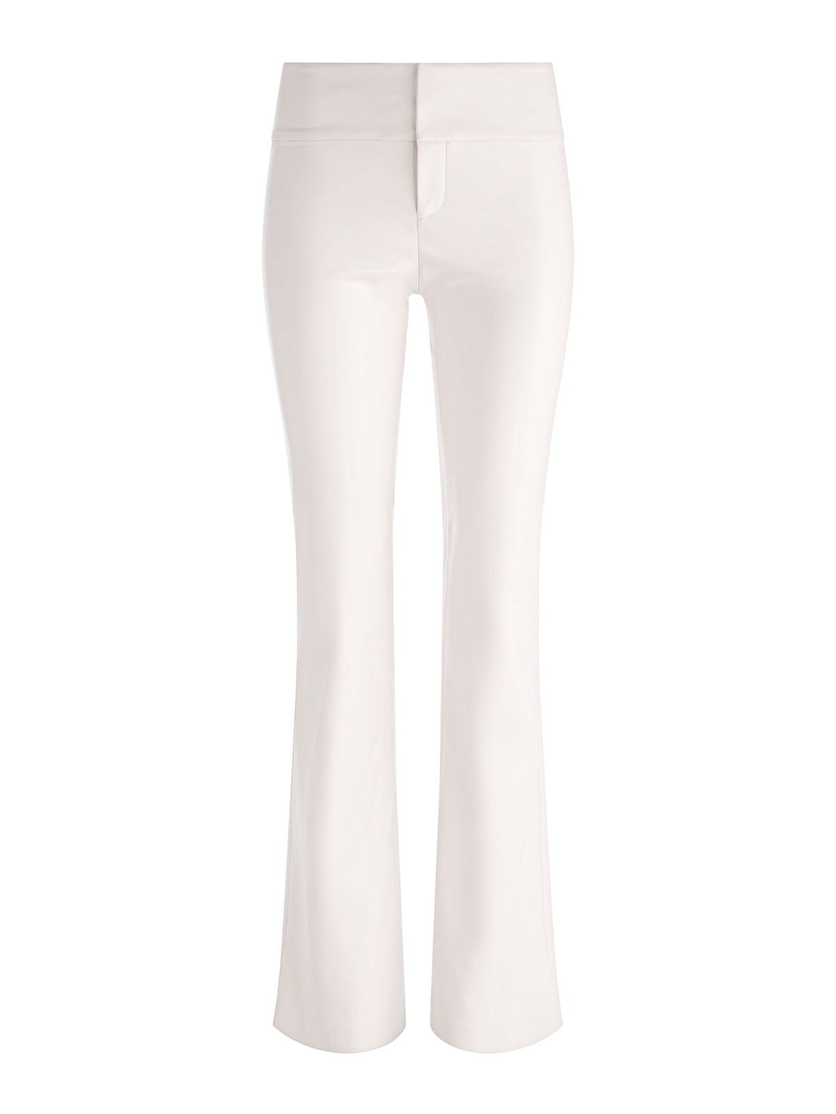 OLIVIA VEGAN BOOTCUT PANT - OFF WHITE