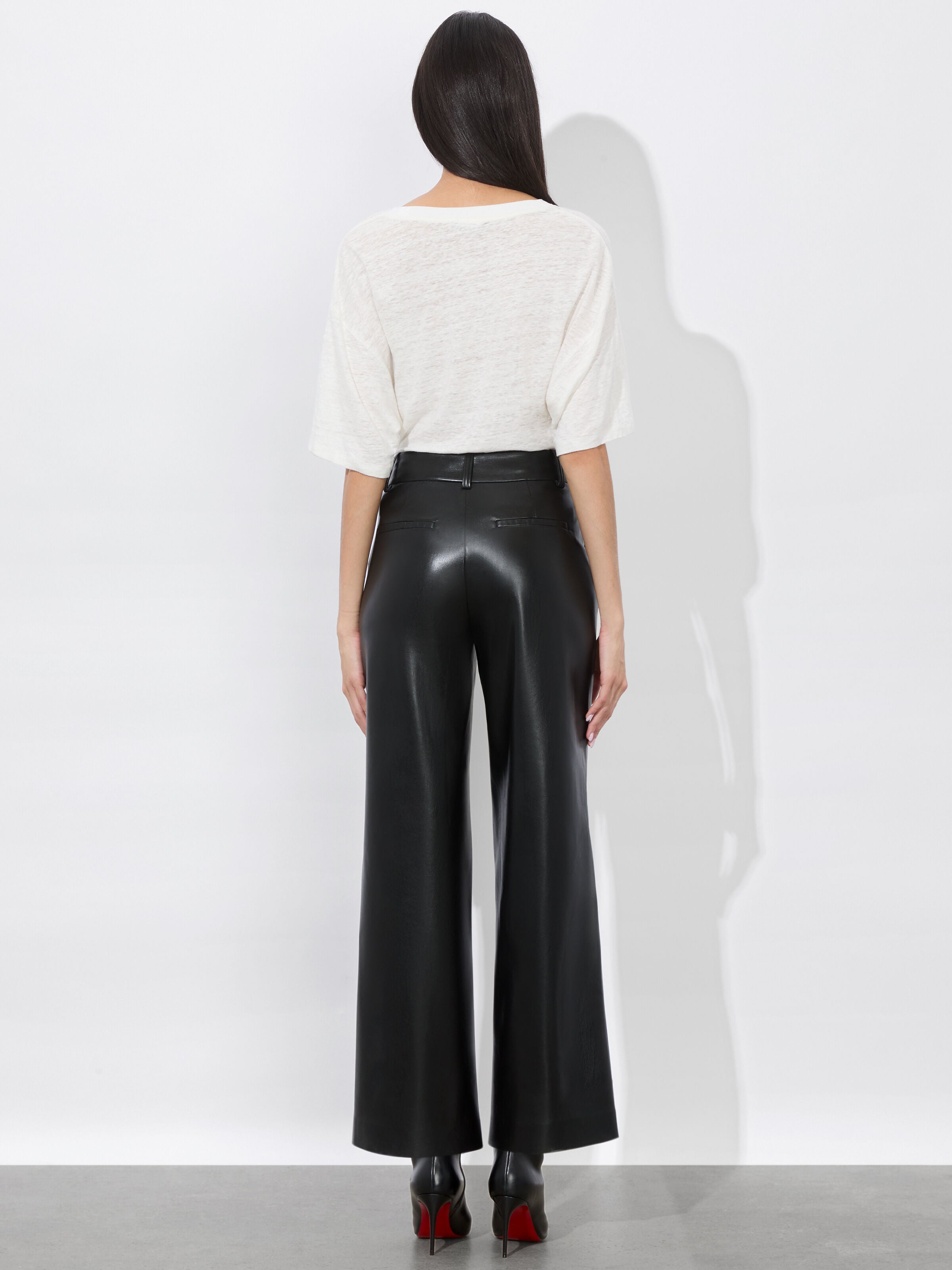 ALEXANDER VEGAN TROUSER-Black-ALICE + OLIVIA
