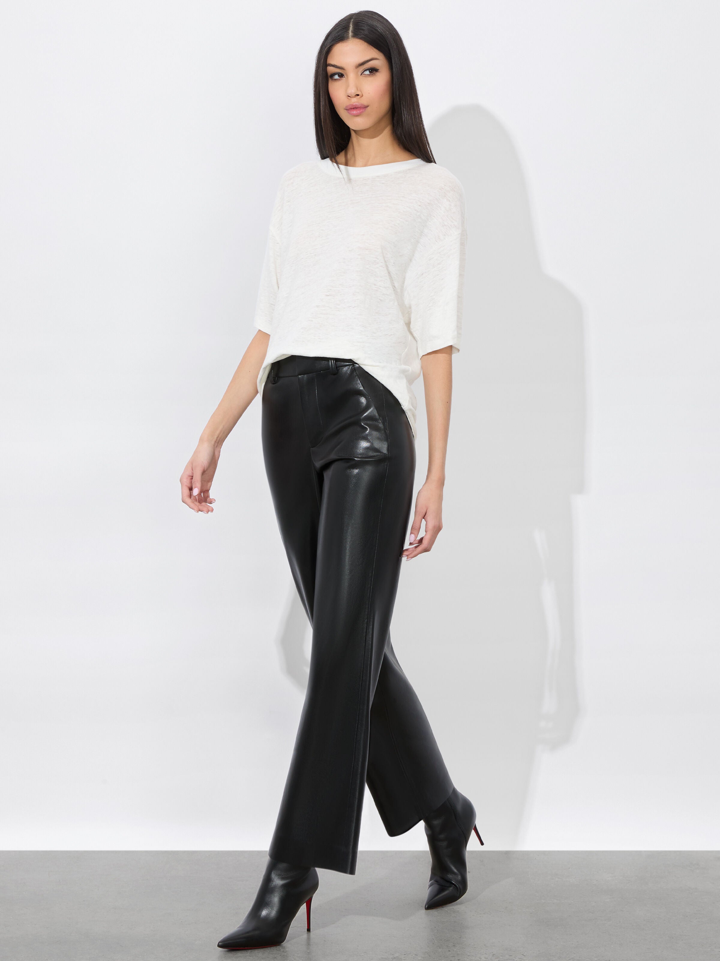ALEXANDER VEGAN TROUSER-Black-ALICE + OLIVIA