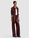 ALEXANDER VEGAN TROUSER-COGNAC-ALICE + OLIVIA