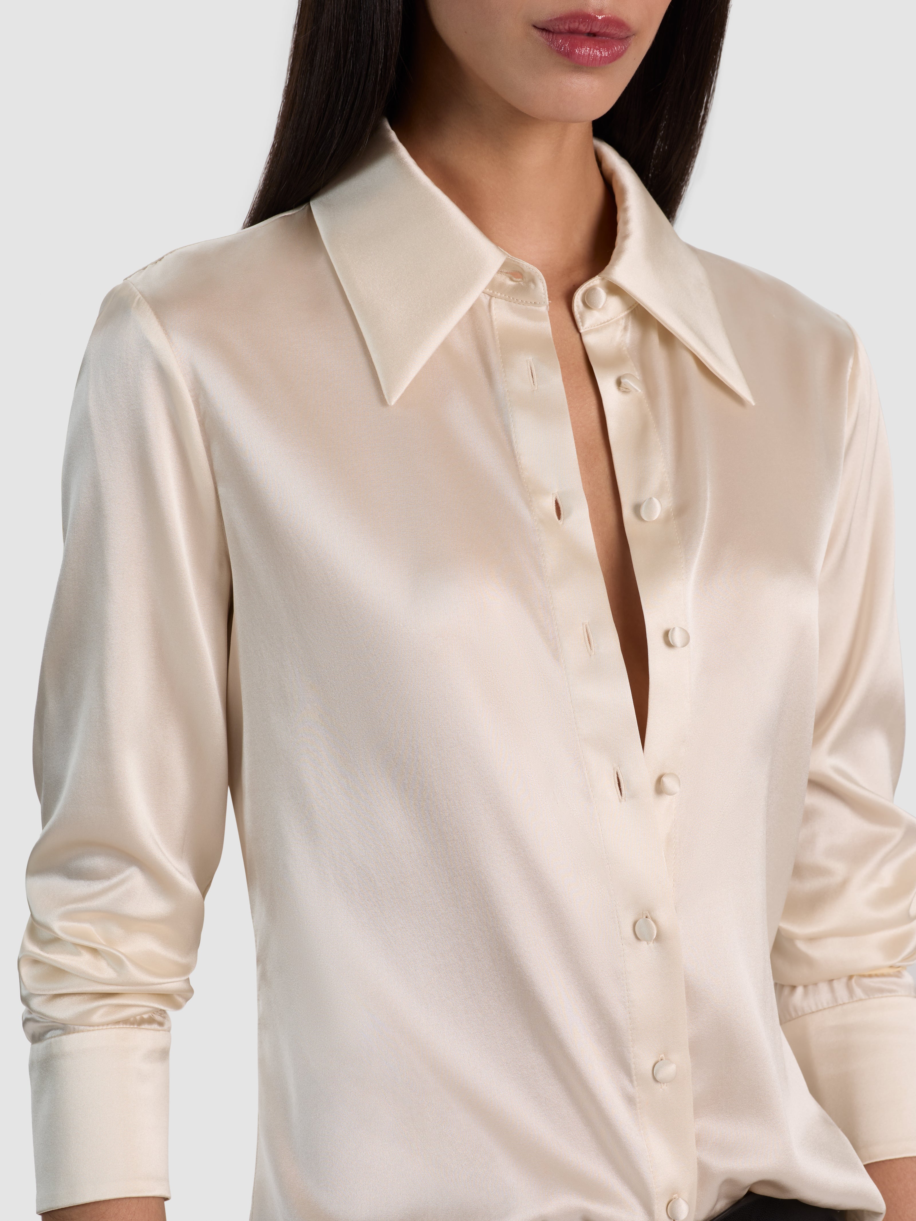 CAMICIA IN SETA WILLA-ALICE + OLIVIA