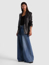 DENNY VEGAN BLAZER-Black-ALICE + OLIVIA