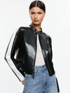 RICKIE VEGAN MOTO JACKET-Black-ALICE + OLIVIA