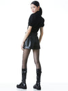 REAGAN VEGAN SHORT-Black-ALICE + OLIVIA