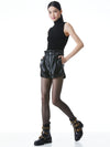 REAGAN VEGAN SHORT-Black-ALICE + OLIVIA