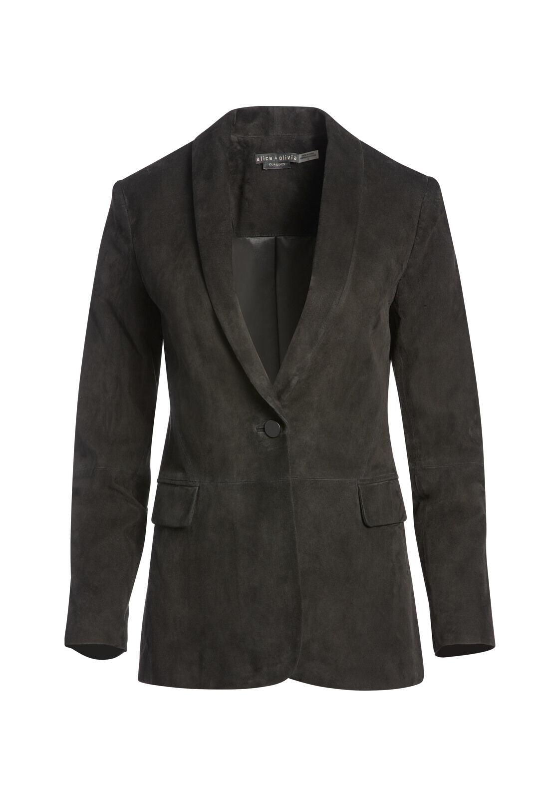 MACEY SUEDE SHAWL COLLAR BLAZER
