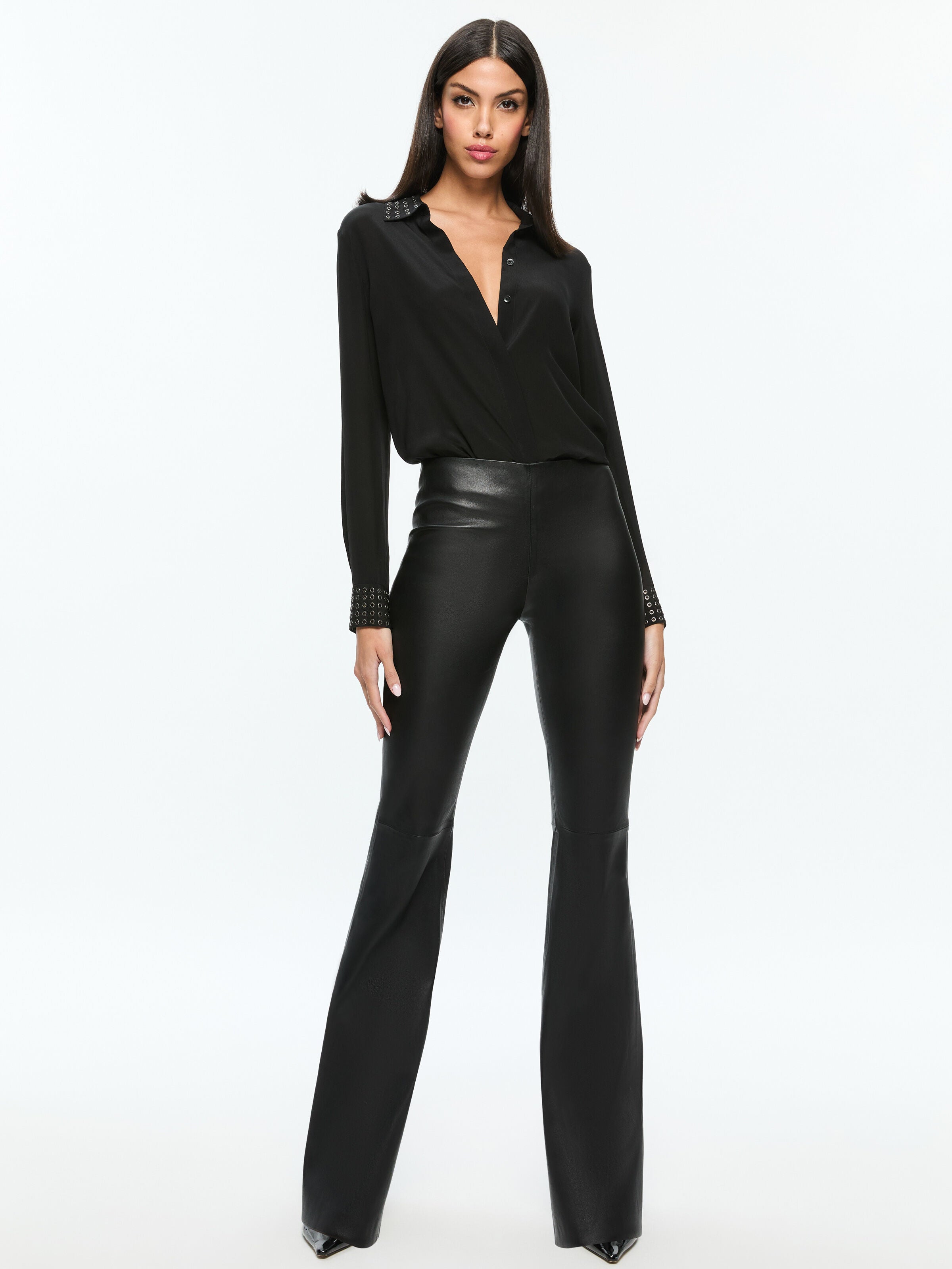 PANTALON EN CUIR RMP-ALICE + OLIVIA