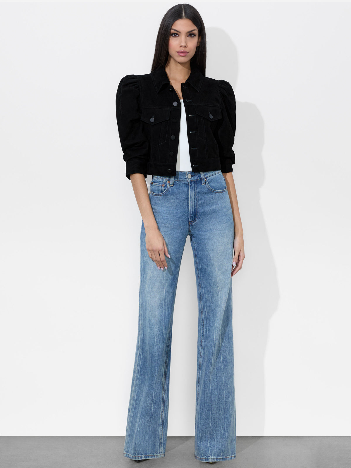 LANA SUEDE JACKET - BLACK