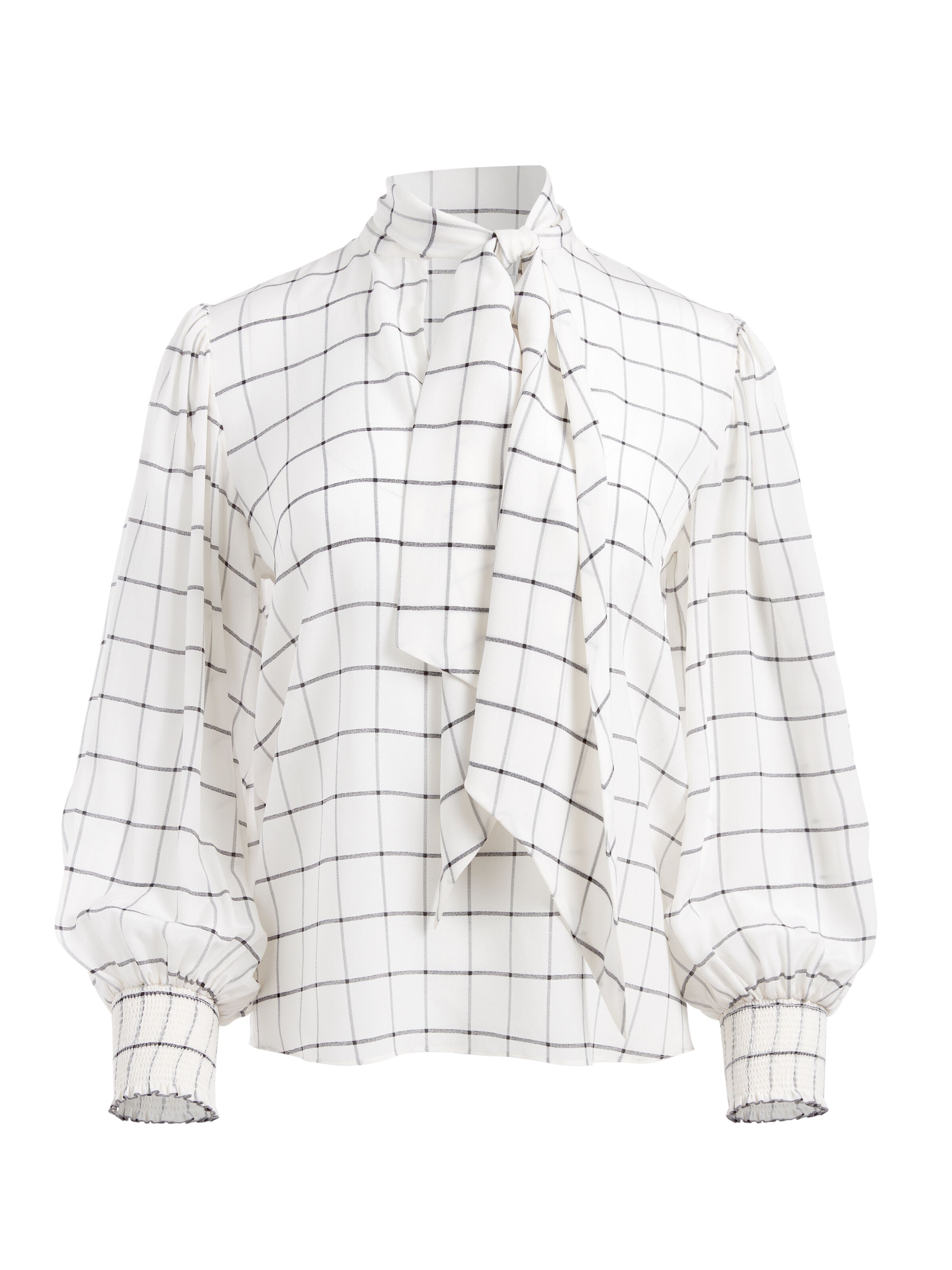 MALLIE TIE NECK BLOUSE