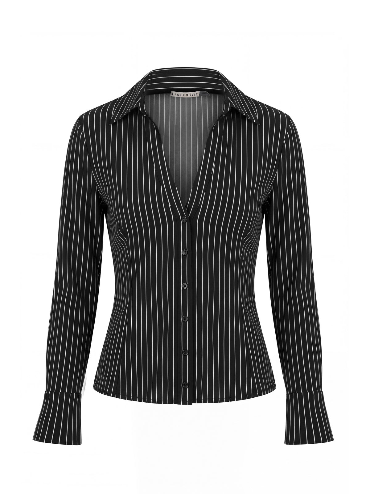 FREYA TOP A FASCIA E VITA STRETTA CON BOTTONI COMBO - NERO/BIANCO SPORCO