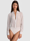 WILLA SILK BODYSUIT-BLACK/OFF WHITE-ALICE + OLIVIA