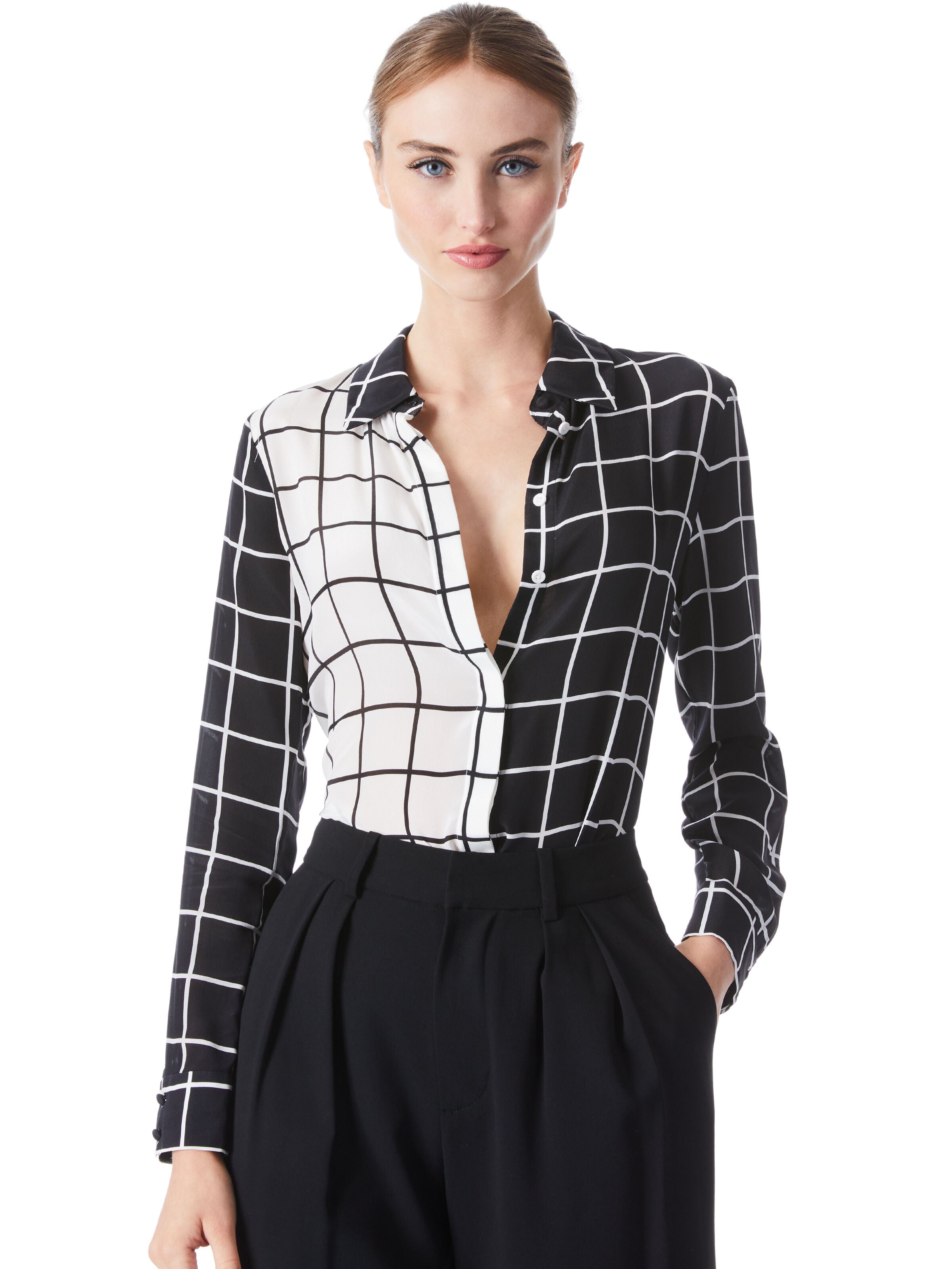 CHEMISIER EN SOIE WILLA-ALICE + OLIVIA