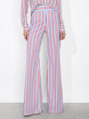 DYLAN PANT-TEAKWOOD STRIPE MINERAL BLUE/B-ALICE + OLIVIA