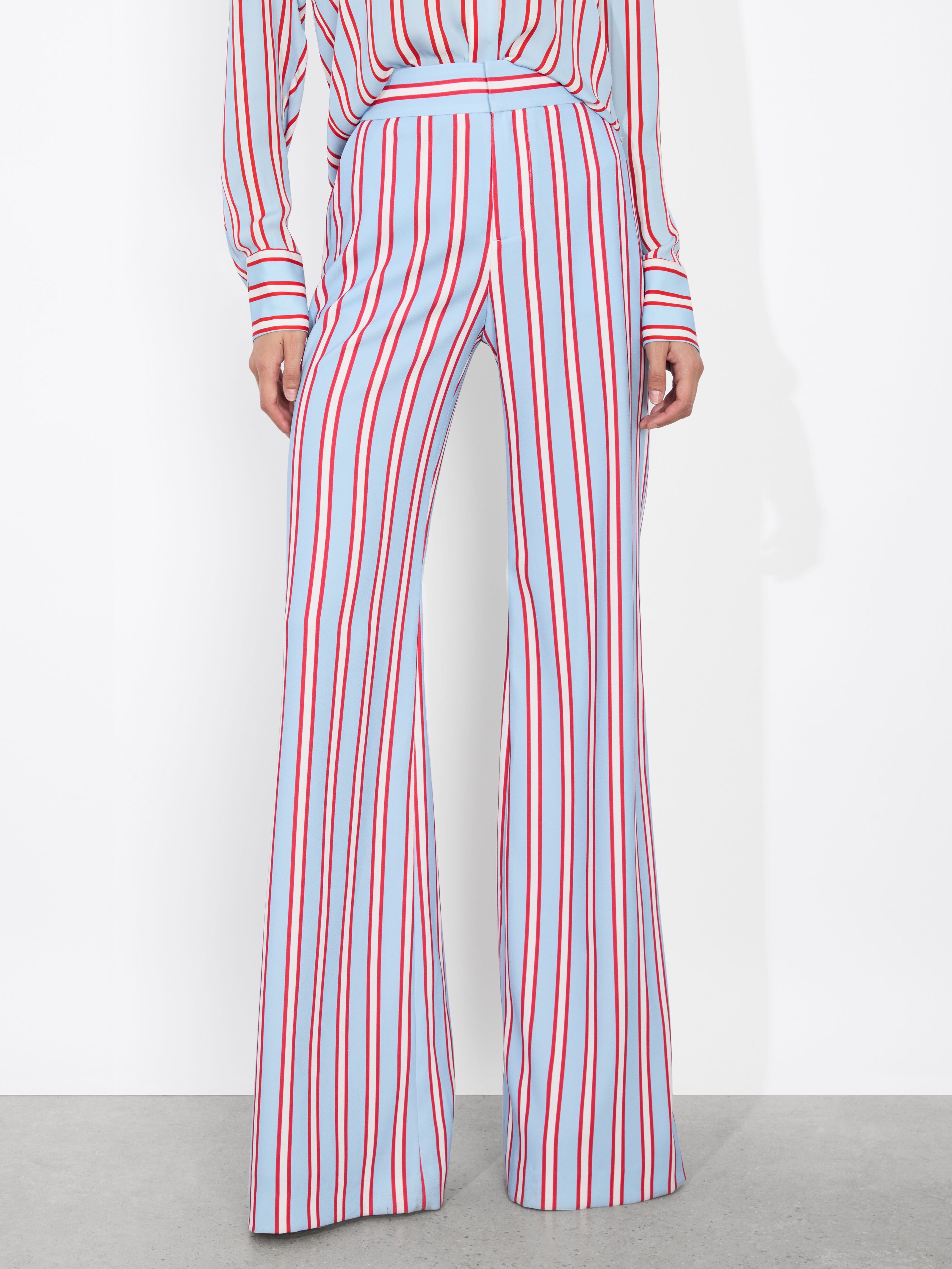 DYLAN PANT-TEAKWOOD STRIPE MINERAL BLUE/B-ALICE + OLIVIA