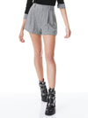 CONRY CUFFED SHORT-HOUNDSTOOTH XS BLACK/ECRU-ALICE + OLIVIA