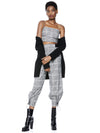 TOP CROP ARCHER CON SCOLLO QUADRATO-ALICE + OLIVIA