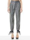 PANTALON À NŒUD EN CUIR VÉGÉTALIEN MASON-ALICE + OLIVIA