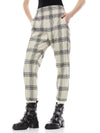 PETE PLAID PULL ON PANT-BONE MULTI-ALICE + OLIVIA