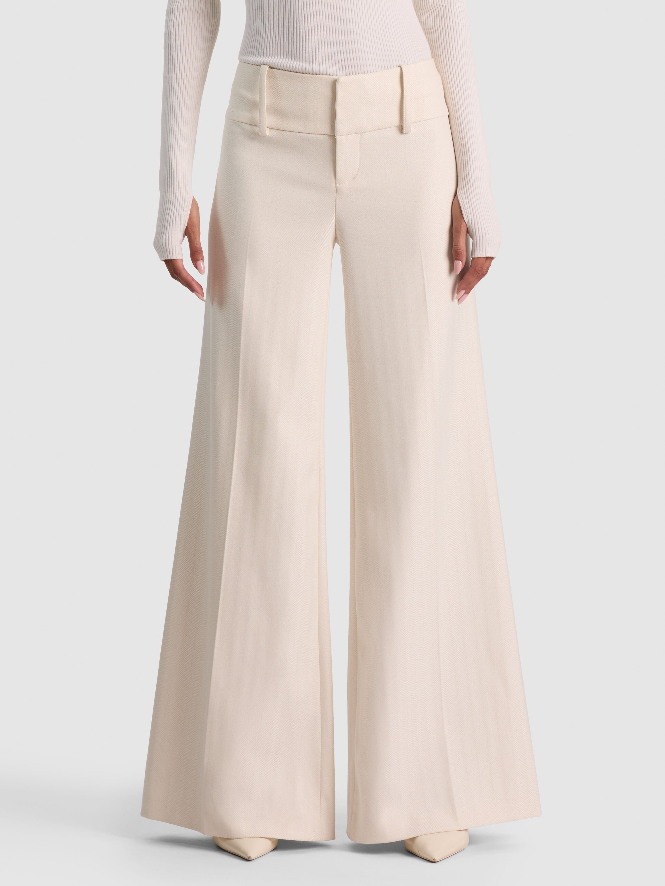 OLIVIA WIDE LEG PANT - CHINO