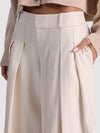 SIMON PLEATED TROUSER-OFF WHITE/OATMEAL-ALICE + OLIVIA