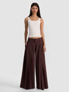 SIMON PLEATED TROUSER-DARK CHOCOLATE-ALICE + OLIVIA