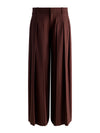 SIMON PLEATED TROUSER-DARK CHOCOLATE-ALICE + OLIVIA