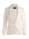 RYDER SLIM BLAZER-OFF WHITE/OATMEAL-ALICE + OLIVIA