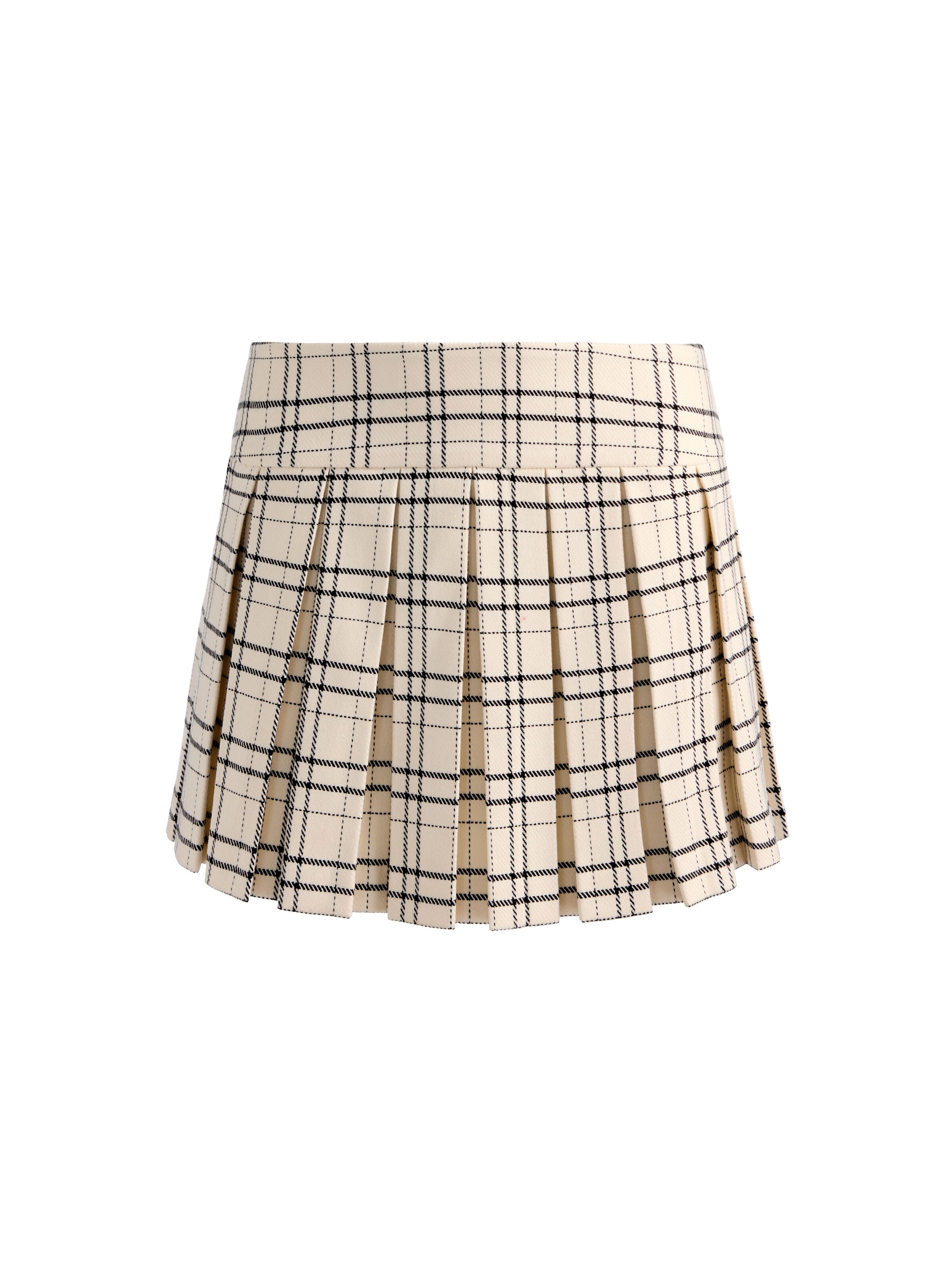 EMILIE TWEED MINI SKORT-COOL GIRL PLAID-ALICE + OLIVIA