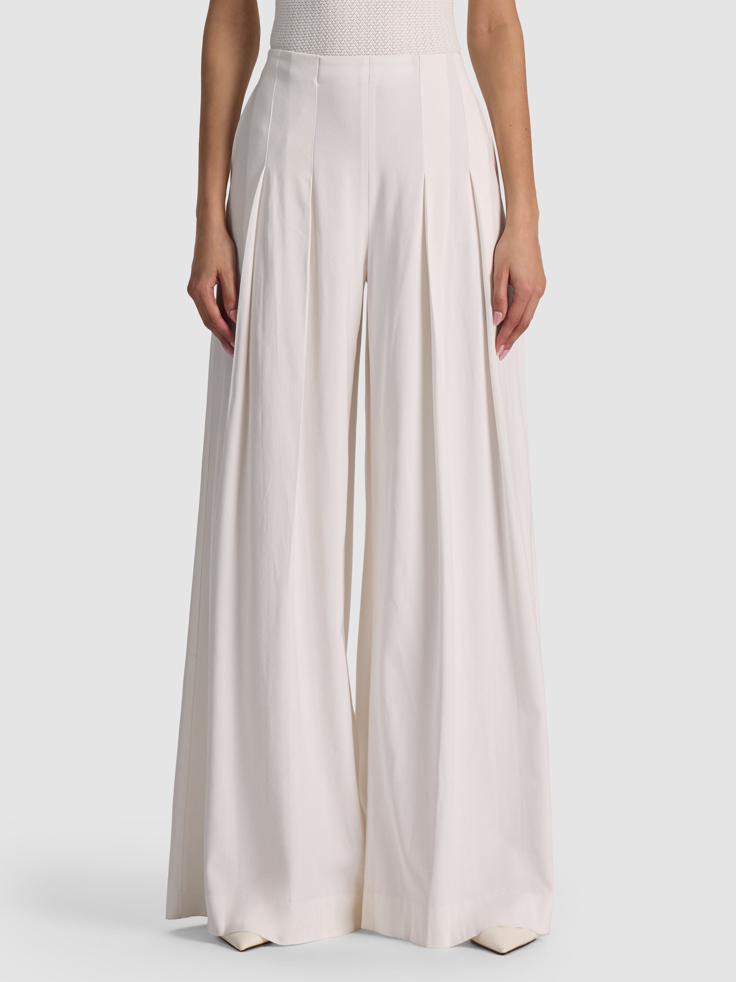 HENRY PLEATED PANT-OFF WHITE-ALICE + OLIVIA