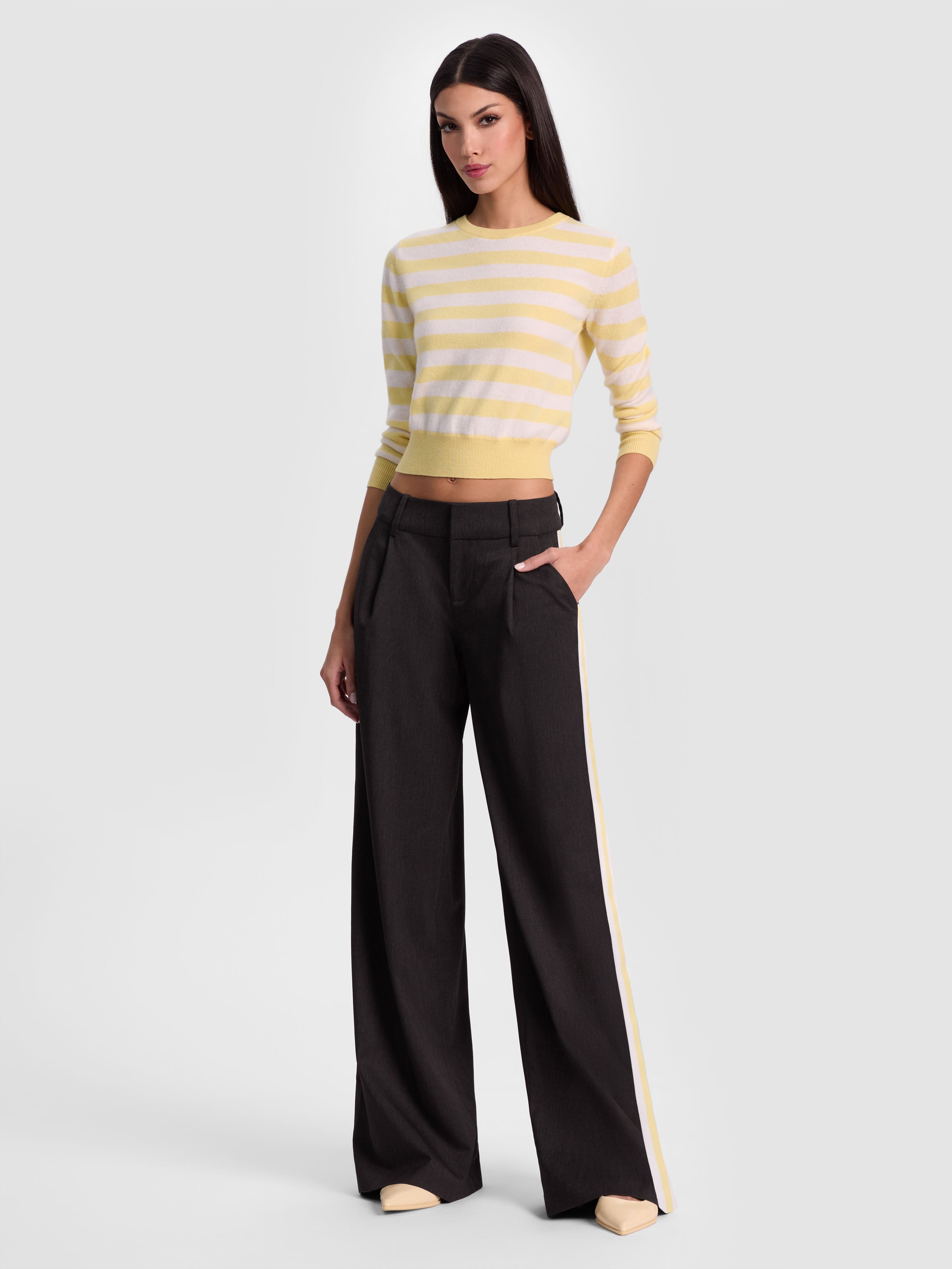 PANTALONE ERIC CON BANDA LATERALE-ALICE + OLIVIA