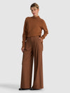 ELIAS DOUBLE PLEAT TROUSER-CAMEL-ALICE + OLIVIA