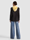 JORDAN BLAZER WITH REMOVABLE HOODIE-CHARCOAL/BUTTER-ALICE + OLIVIA