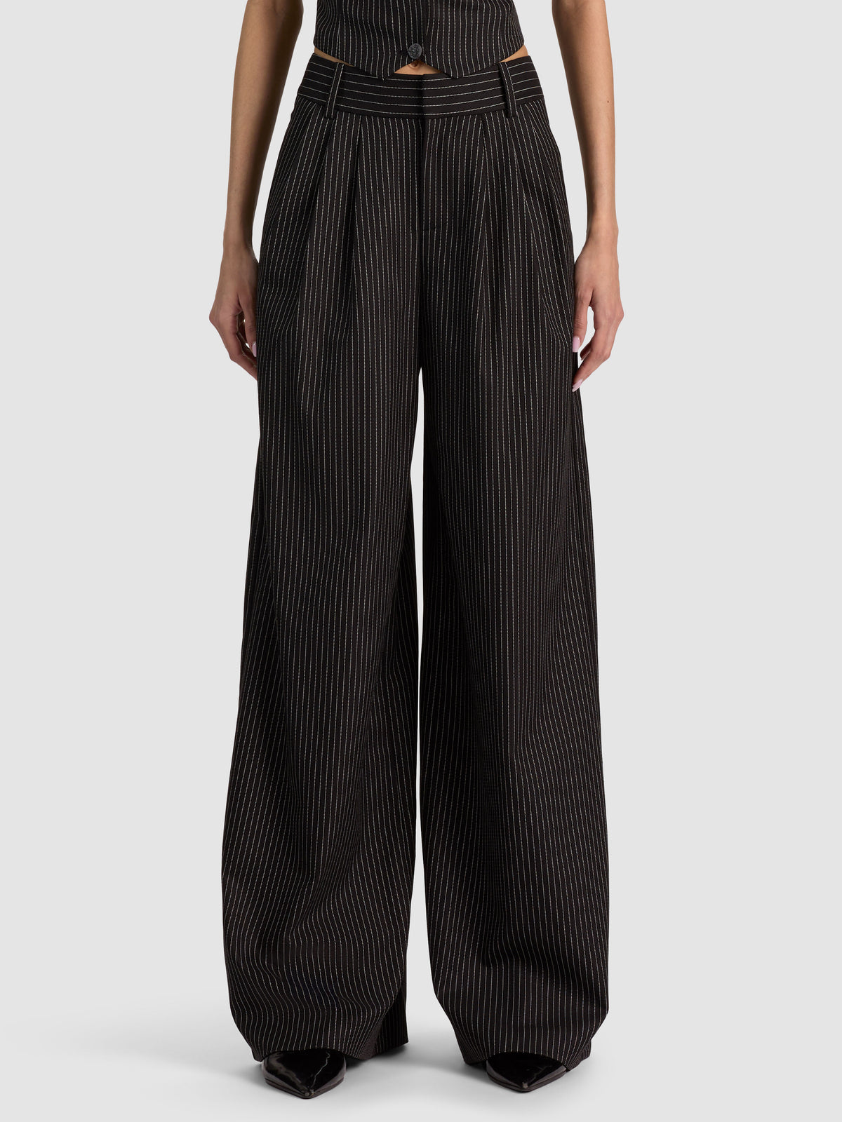 PANTALONE A PIEGHE KENNEDY-ALICE + OLIVIA
