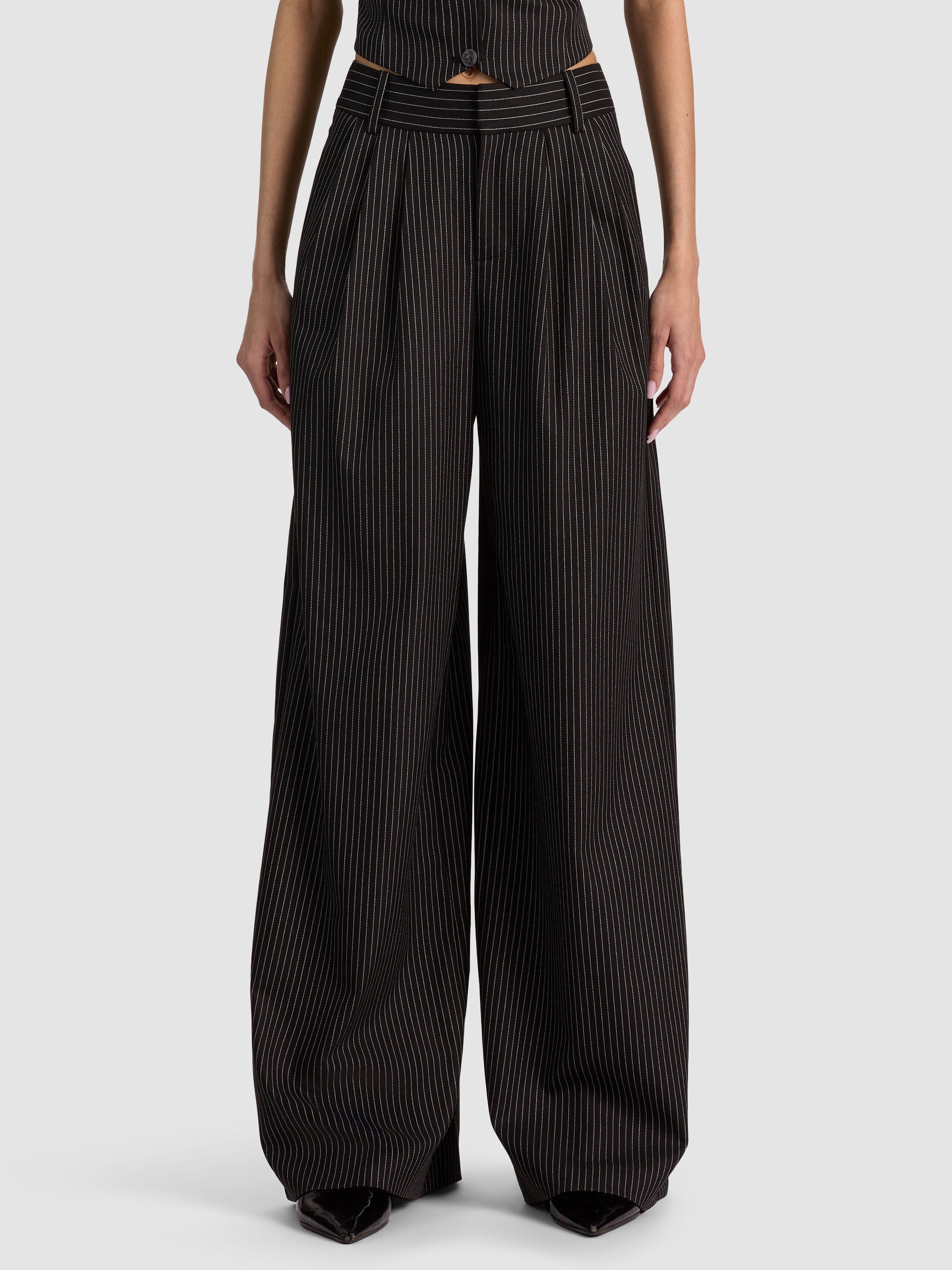 PANTALONE A PIEGHE KENNEDY-ALICE + OLIVIA