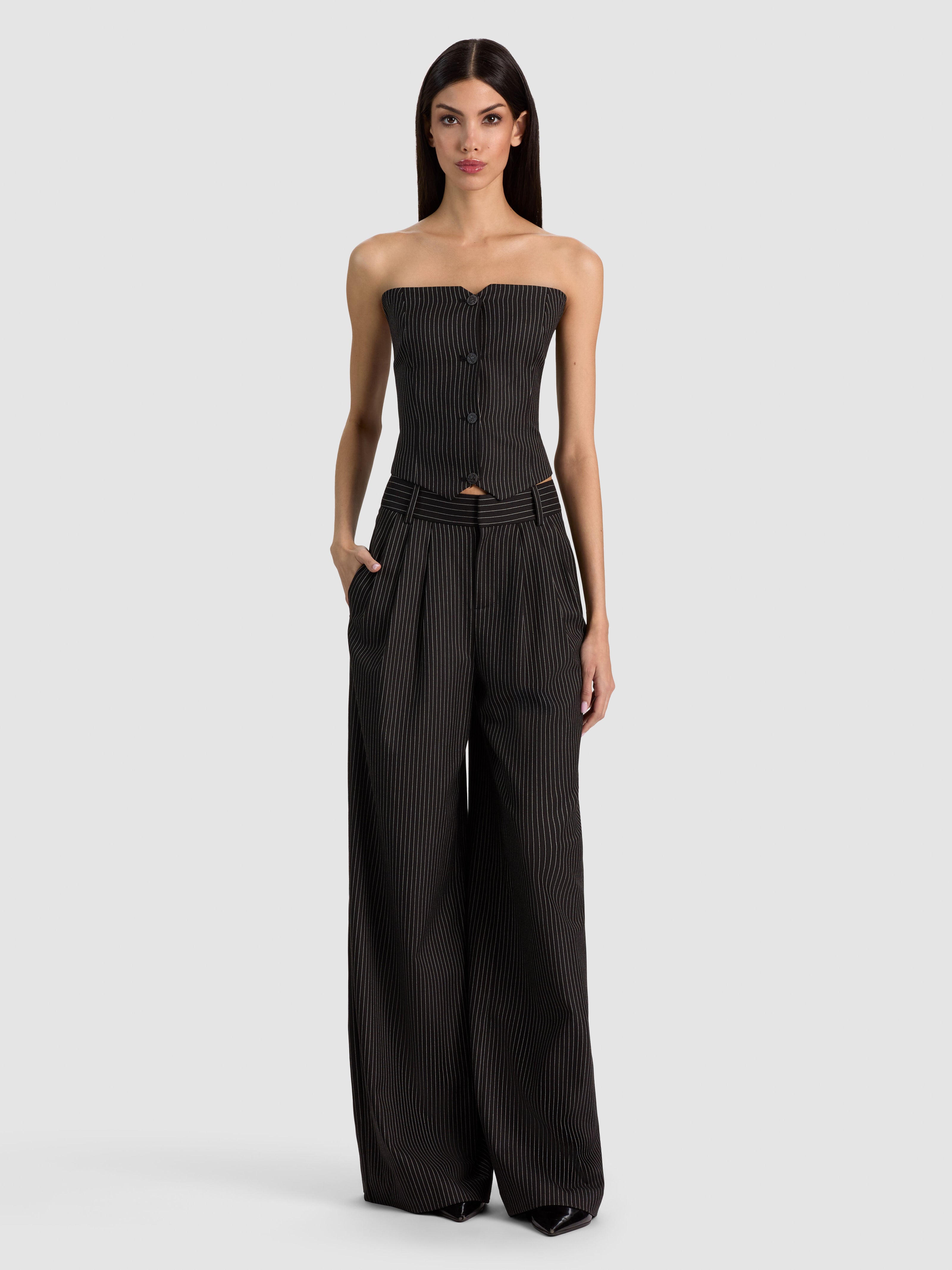 PANTALONE A PIEGHE KENNEDY-ALICE + OLIVIA