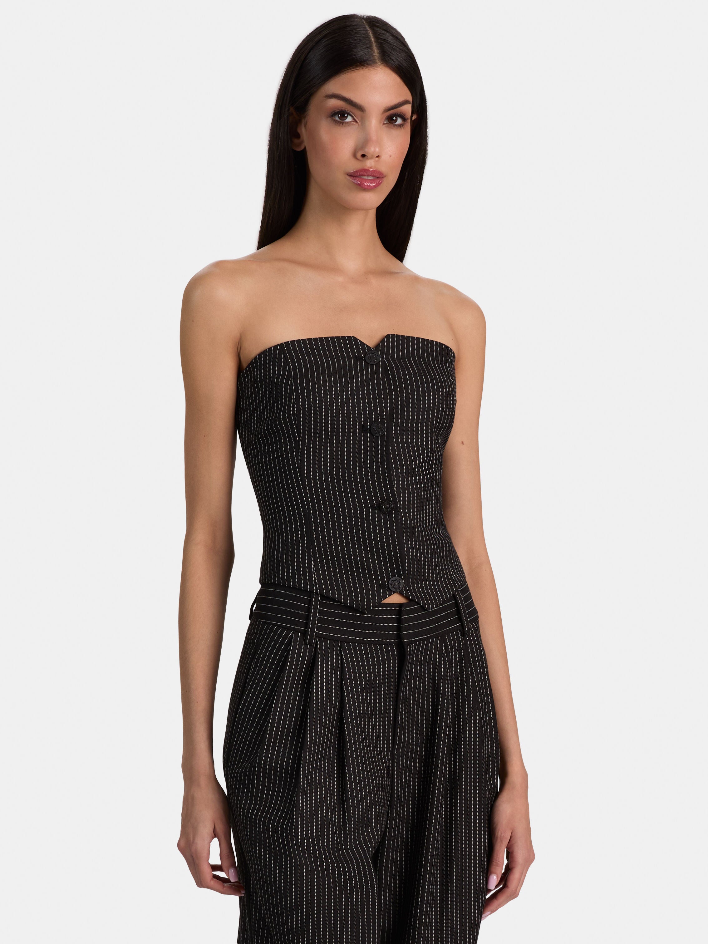 TOP KELCEY SENZA SPALLINE-ALICE + OLIVIA