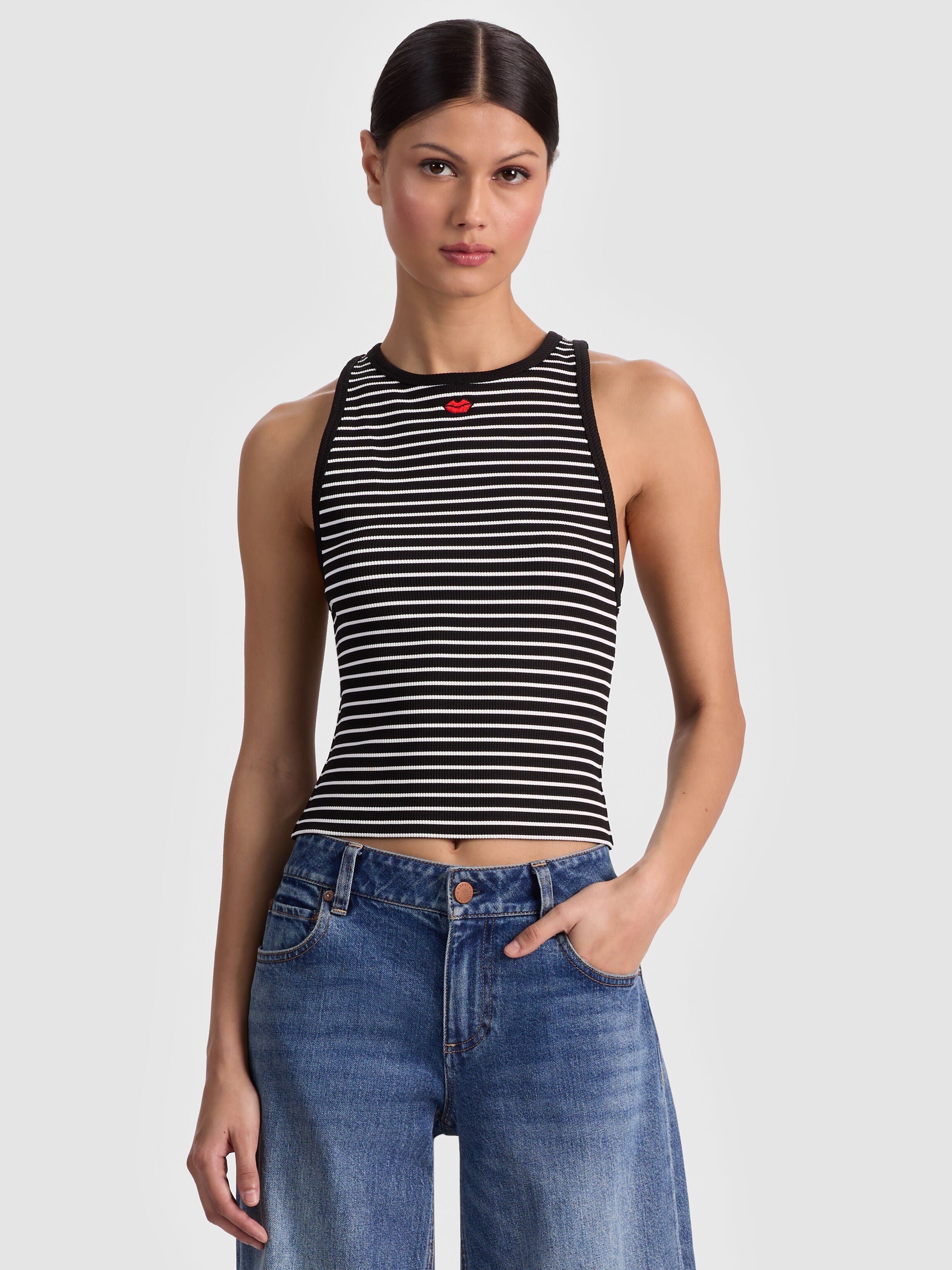 CANOTTA RICAMATA ALLEN-ALICE + OLIVIA